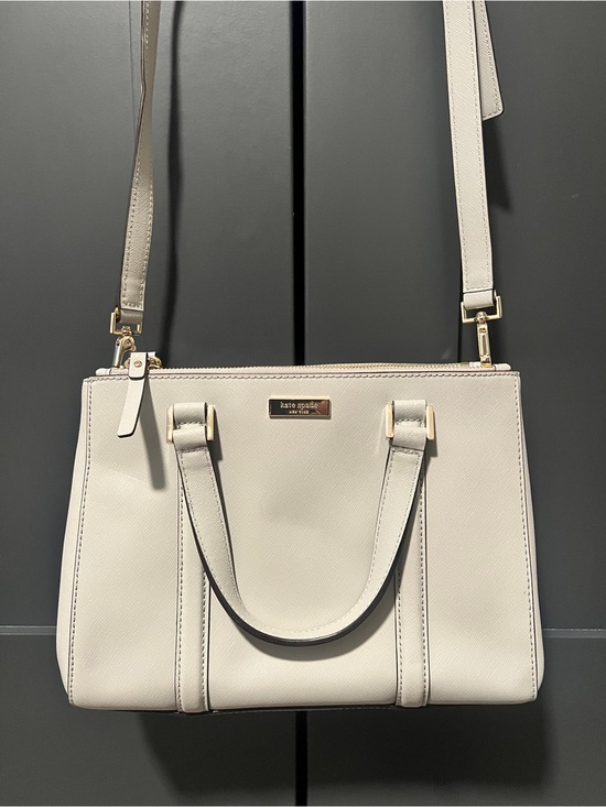 kate spade Handbags - NWOT Kate Spade Saffiano Newbury Lane satchel/crossbody bag light gray